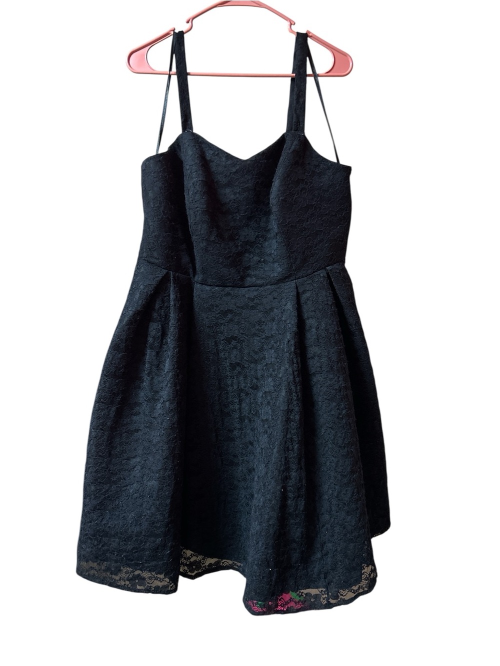 Lane Bryant Black Lace Sweetheart Neckline Plus Size Party Dress